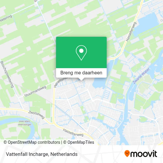 Vattenfall Incharge kaart