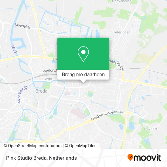 Pink Studio Breda kaart