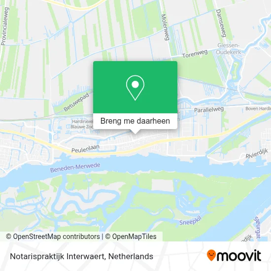 Notarispraktijk Interwaert kaart