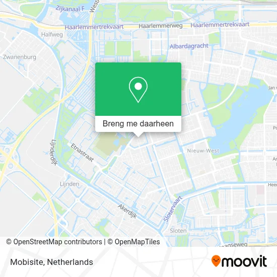 Mobisite kaart