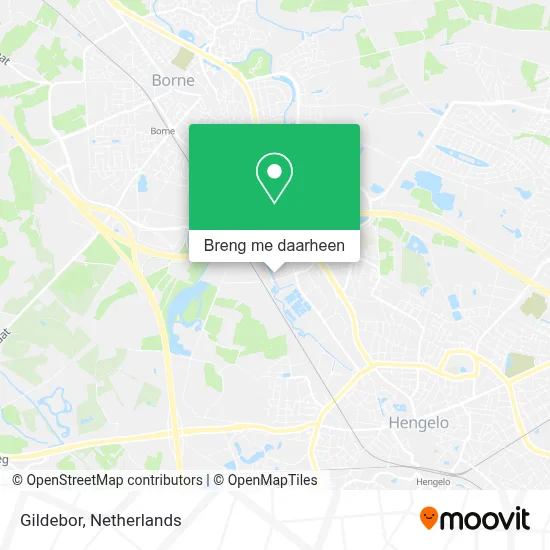 Gildebor kaart