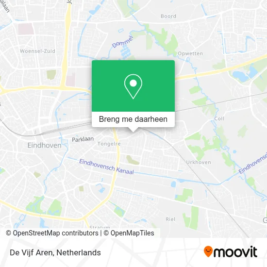 De Vijf Aren kaart