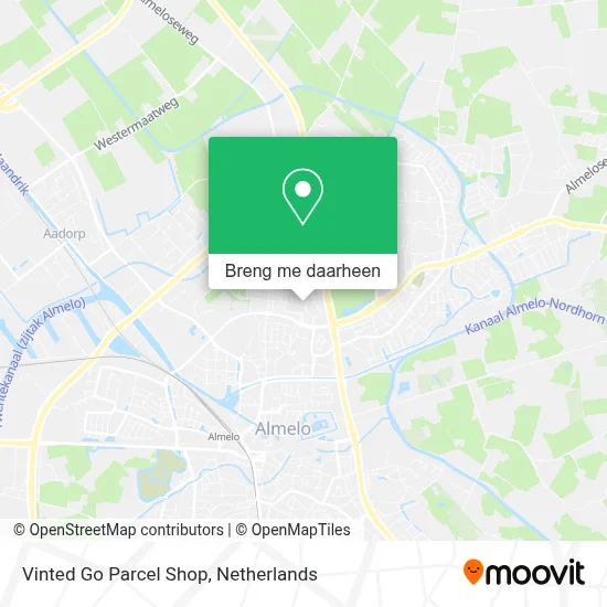 Vinted Go Parcel Shop kaart