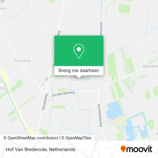 Hof Van Brederode kaart