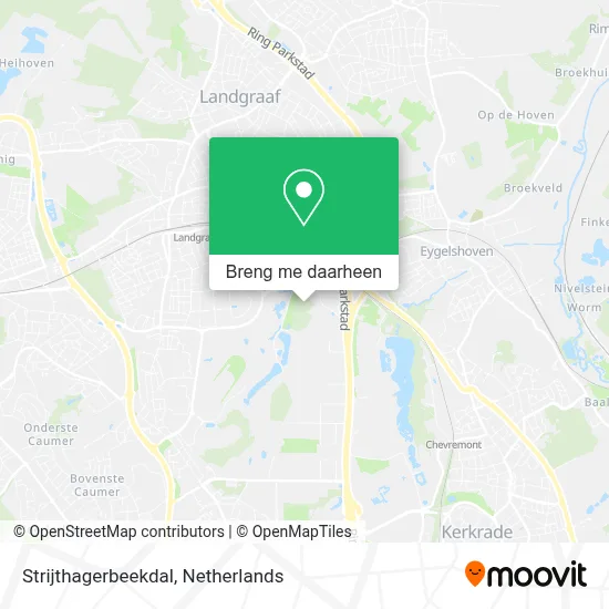 Strijthagerbeekdal kaart