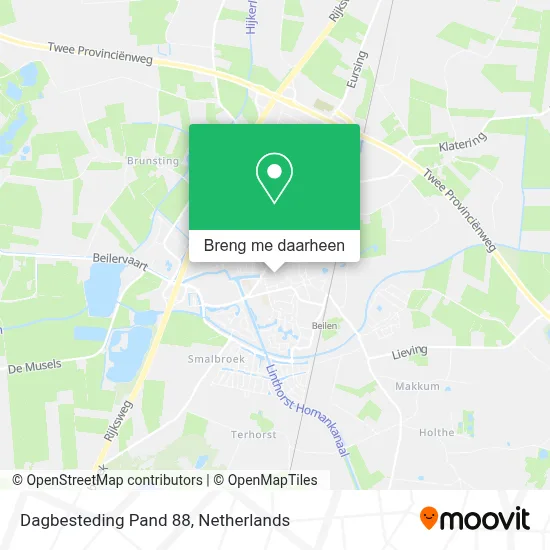 Dagbesteding Pand 88 kaart