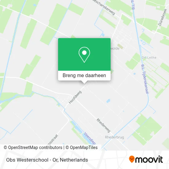 Obs Westerschool - Or kaart
