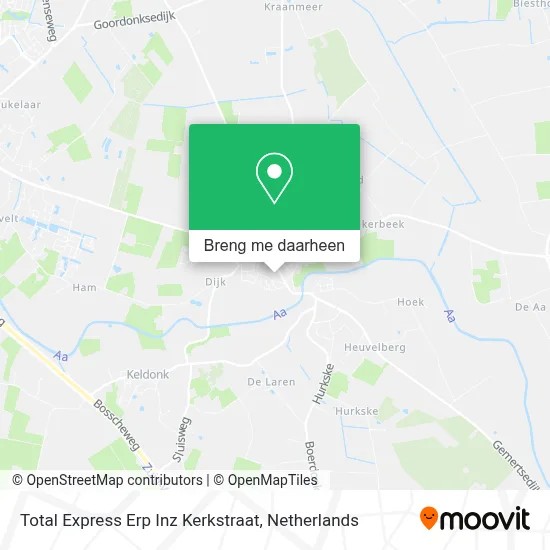 Total Express Erp Inz Kerkstraat kaart