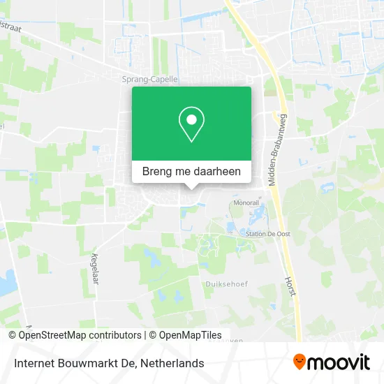 Internet Bouwmarkt De kaart