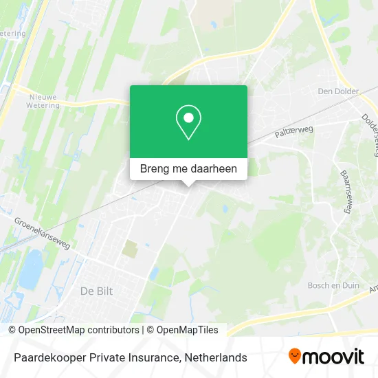 Paardekooper Private Insurance kaart
