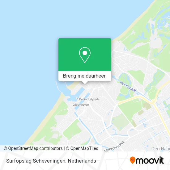 Surfopslag Scheveningen kaart