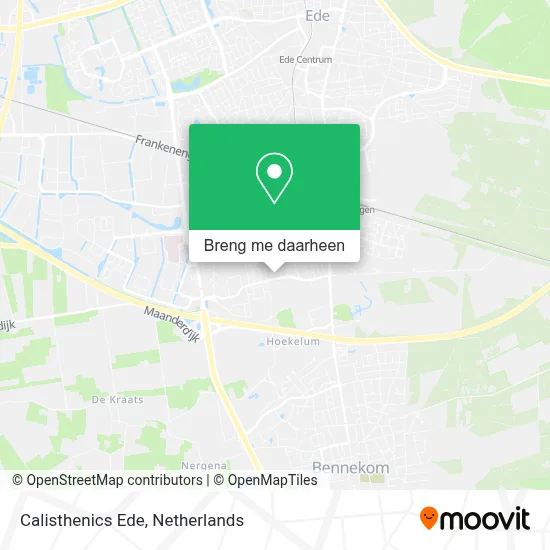 Calisthenics Ede kaart