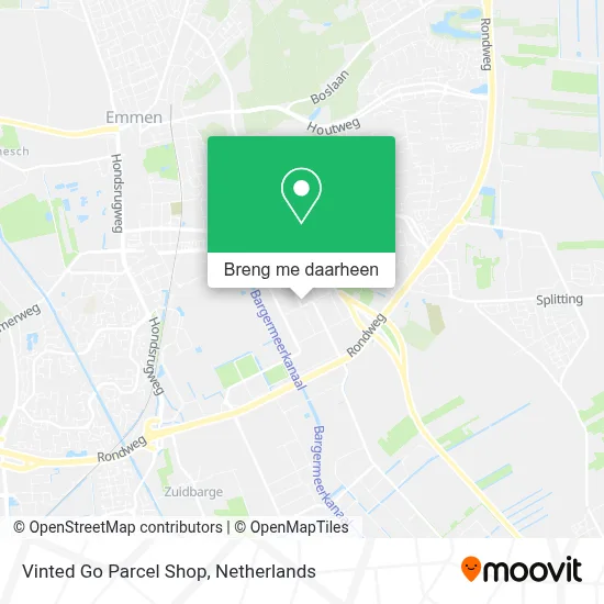 Vinted Go Parcel Shop kaart