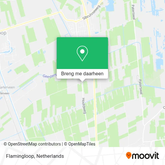 Flamingloop kaart