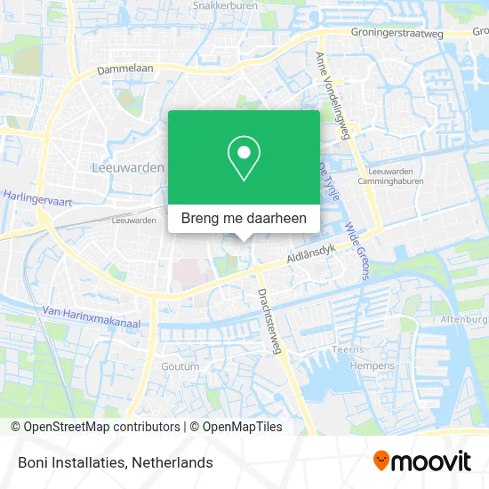 Boni Installaties kaart