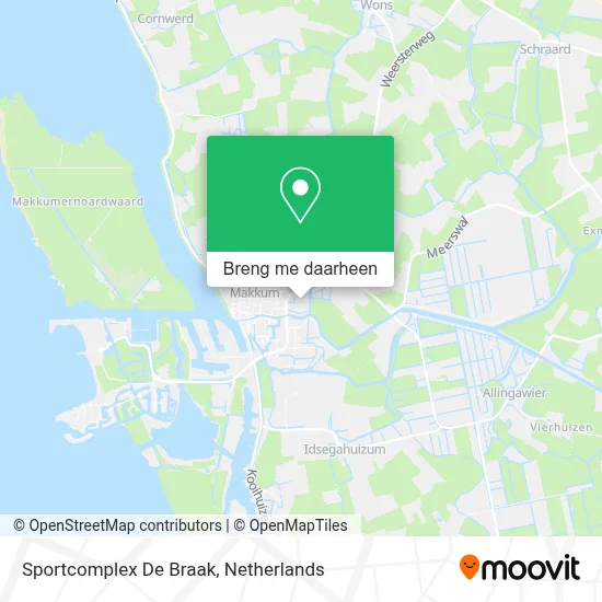 Sportcomplex De Braak kaart