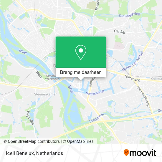 Icell Benelux kaart