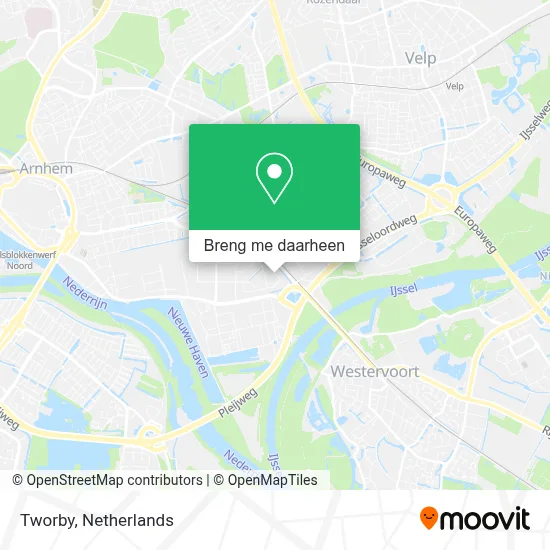 Tworby kaart