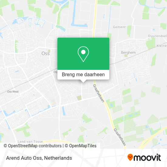 Arend Auto Oss kaart