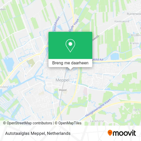 Autotaalglas Meppel kaart