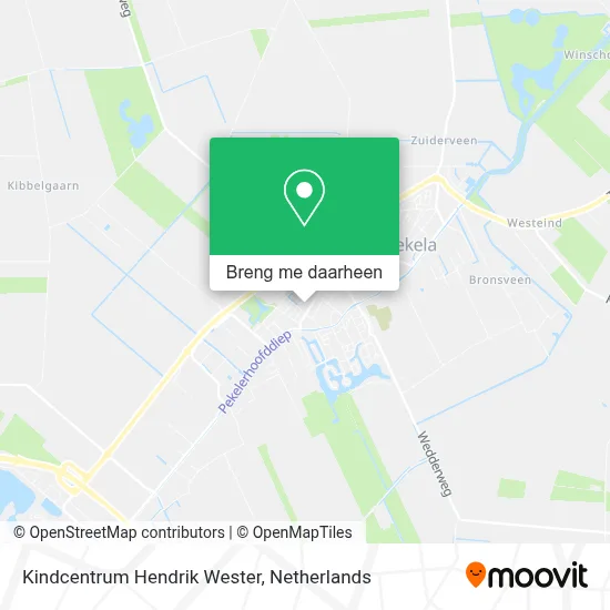 Kindcentrum Hendrik Wester kaart