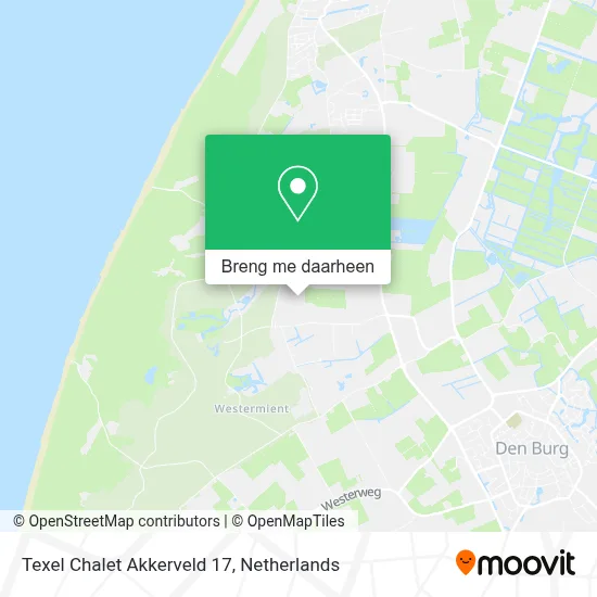 Texel Chalet Akkerveld 17 kaart