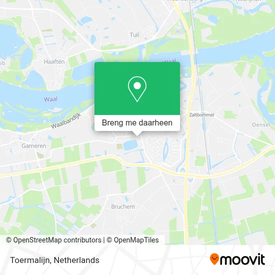 Toermalijn kaart