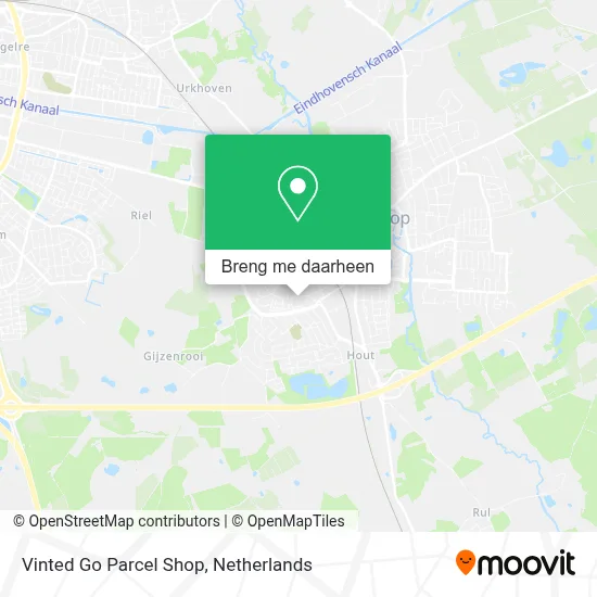 Vinted Go Parcel Shop kaart