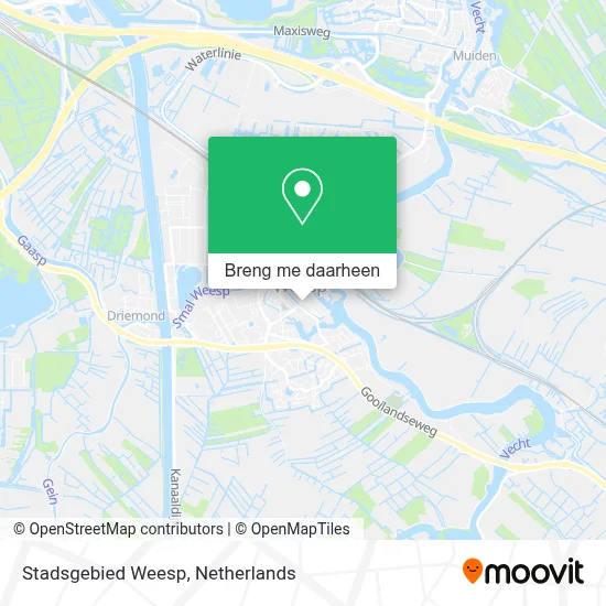 Stadsgebied Weesp kaart