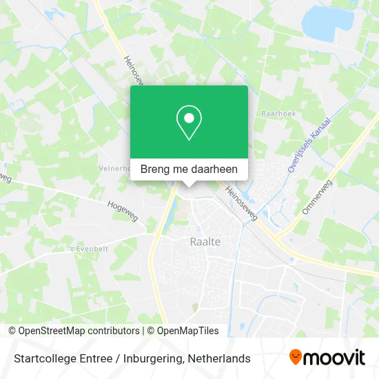 Startcollege Entree / Inburgering kaart