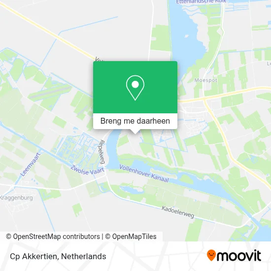 Cp Akkertien kaart