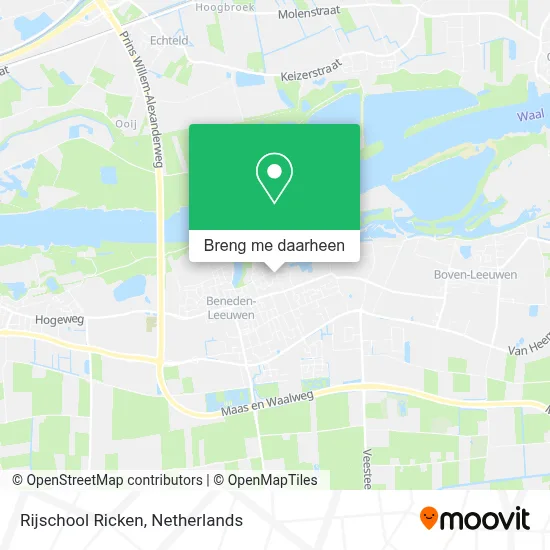 Rijschool Ricken kaart