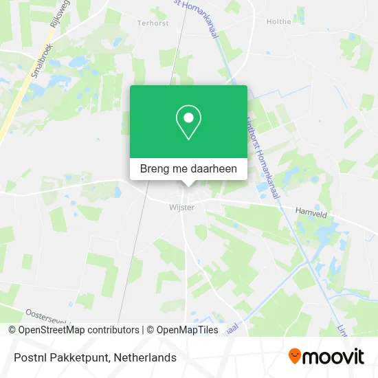 Postnl Pakketpunt kaart