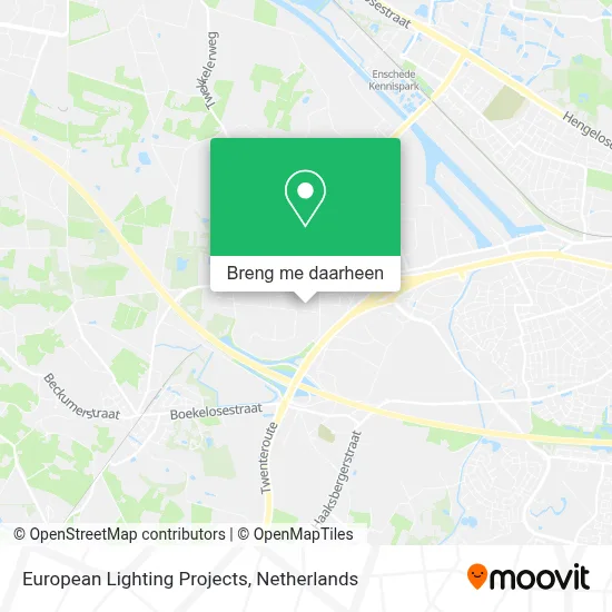European Lighting Projects kaart