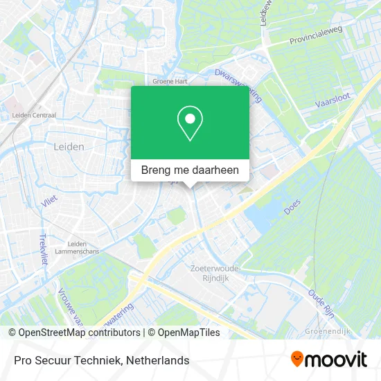 Pro Secuur Techniek kaart