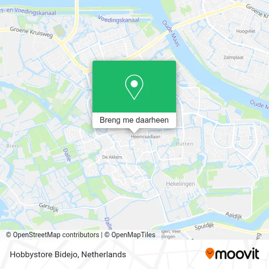 Hobbystore Bidejo kaart