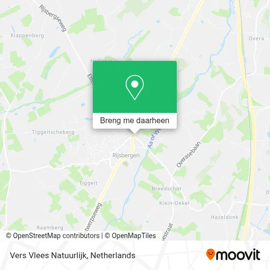 Vers Vlees Natuurlijk kaart