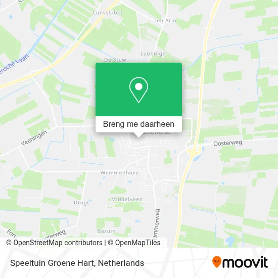Speeltuin Groene Hart kaart