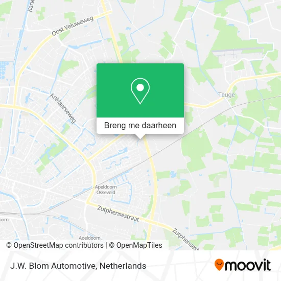J.W. Blom Automotive kaart