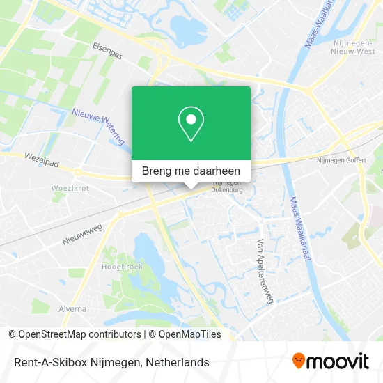 Rent-A-Skibox Nijmegen kaart