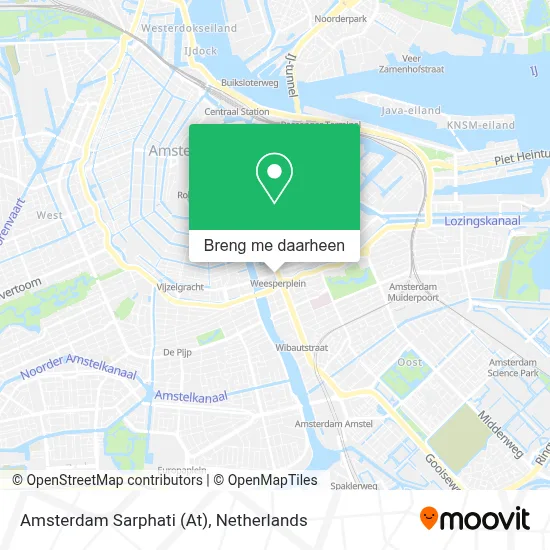 Amsterdam Sarphati (At) kaart