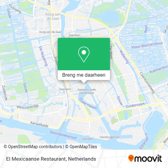El Mexicaanse Restaurant kaart