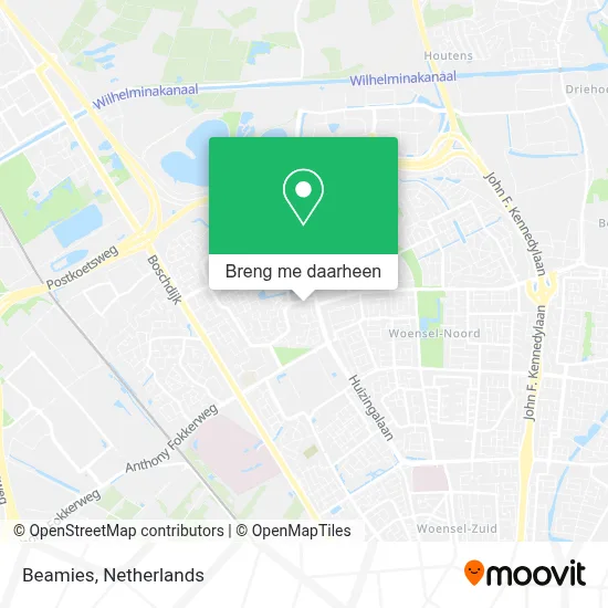 Beamies kaart