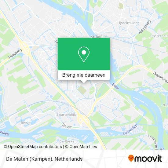 De Maten (Kampen) kaart
