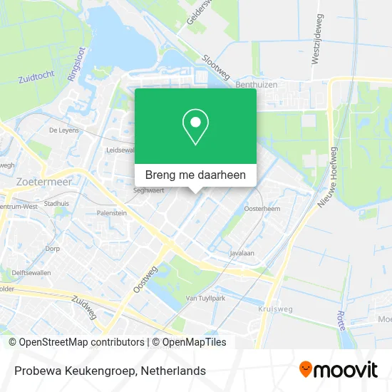 Probewa Keukengroep kaart