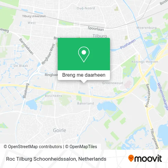 Roc Tilburg Schoonheidssalon kaart