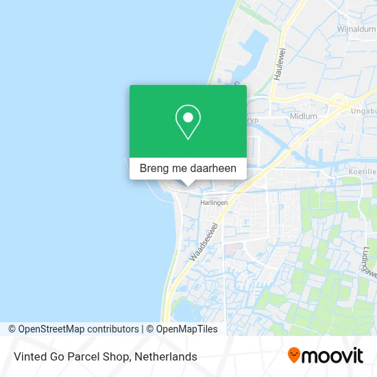 Vinted Go Parcel Shop kaart