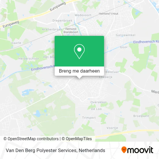 Van Den Berg Polyester Services kaart