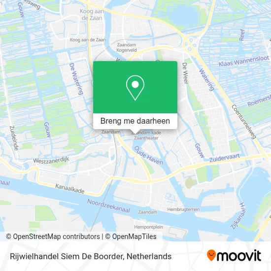 Rijwielhandel Siem De Boorder kaart