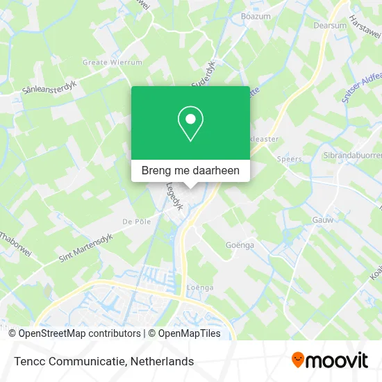 Tencc Communicatie kaart